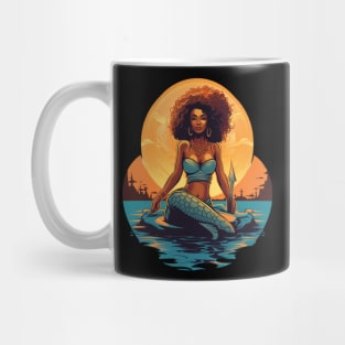 Siren of the Sea African American Mermaid Mug